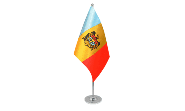 Moldova Satin Table Flag
